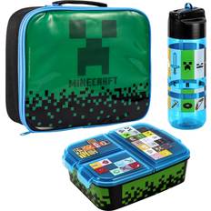 Minecraft kids lunch box set – lunch bag, lunch box and 540ml water bottle