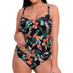 Elastane/Lycra/Spandex Tankinis Curvy Kate Cuba Libre Plunge Tankini Multiway Top Print - Multicolour