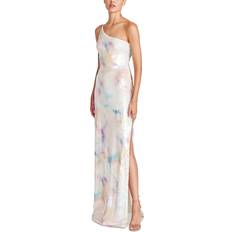 Monique Lhuillier Paige One-Shoulder Sequin Gown
