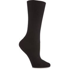 Health IOMI 1 Pair Footnurse Oedema Extra Wide Cotton Socks Black 4-7