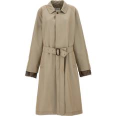 Trenssi Takit Maison Margiela Belted Cotton Twill Long Trench Coat