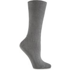 Support & Protection IOMI 1 Pair Footnurse Oedema Extra Wide Cotton Socks Grey 4-7