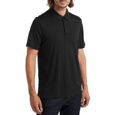 Icebreaker Men Polo Shirts Icebreaker Men's Merino Tech Lite II Short Sleeve Polo, XXXL, Black