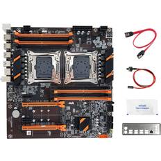 Motherboards Jojomino X99 Dual CPU Motherboard+SATA Cable+Switch Cable+Baffle+Thermal DDR4