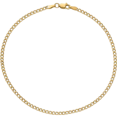 Gold Anklets Primal Gold Curb Link Chain Anklet - Gold