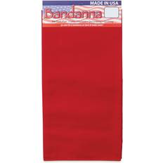 Red Handkerchiefs Carolina Creative Solid Bandana Red, 22" x 22"