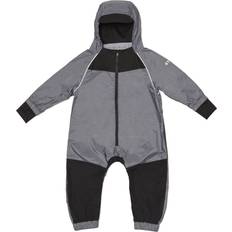 Black Rainwear Stonz Rain Suit Kids Black Heather Grey 2T