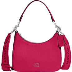 Coach Hobo Crossbody Bag With Signature Canvas - Dragon Fruit