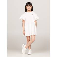 Tommy Hilfiger Dresses Tommy Hilfiger Girls' Kids' Eyelet Trim Flutter Dress White Ancient White