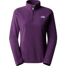 Polarisneule - Violetti Neuleet The North Face Women's 100 Glacier 1/4 Zip Fleece - Black Currant Purple