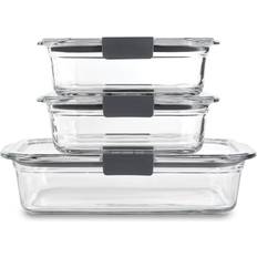 Crystal Glass Food Containers Rubbermaid Brilliance Food Container 3