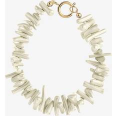 Edblad Vita Armband Edblad Armband Riviera Bracelet Offwhite Gold Guld