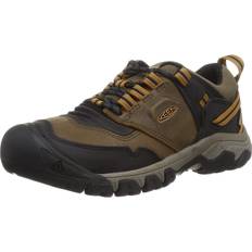 Keen Ridge Flex Waterproof Leather Men's Hiking Shoes Bison Golden Brown x