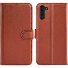 G-SP Samsung Galaxy A04s Plånboksfodral med Stativ Brun