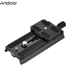 Tripod & Monopod Accessories on sale Andoer QRC-01 Quick Release Plate Aluminum Alloy