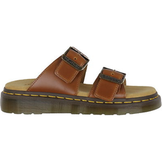 Men - Textile Sandals Dr. Martens Josef Analine Leather Aniline Buckle Slide Sandals - Oak