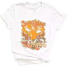 Sunshine On My Mind Orange Short Sleeve Graphic Tee