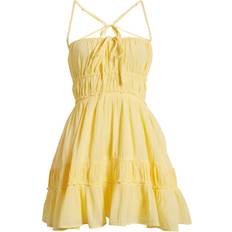 Giallo - Vestito corto Vestiti Free People Taking Sides Mini Dress - Mellow Yellow