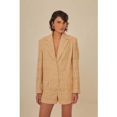 Farm Rio Eyelet Tailored Romper