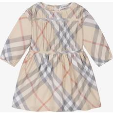 Beige Dresses Children's Clothing Burberry Childrens Check Cotton Dress 18M