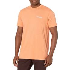 Columbia Mens Graphic T-Shirt T Shirt, Bright Peach/Biber