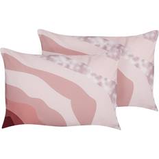 Complete Decoration Pillows Beliani Campei Complete Decoration Pillows Pink (60x40cm)