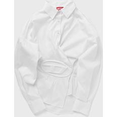 Diesel Women Shirts Diesel White Cotton Blend Shirt