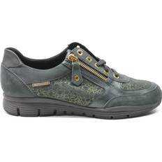 Mephisto Ylona Velvet Leather Women's Trainers Verdigris Women x