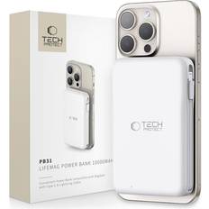 Batteriskal Tech-Protect PB31 Lifemag Magsafe Power Bank 10000mah Vit TheMobileStore PowerBanks