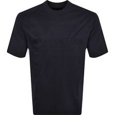Armani T-shirts Armani Emporio Lounge Logo T Shirt Navy