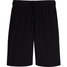 Vilebrequin Linen Bermuda Shorts Solid - Bolide - Black