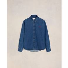 Denimi - Unisex Paidat Ami Paris A Heart Denim Shirt - Blue