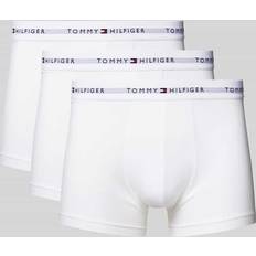 Tommy Hilfiger Black Clothing Tommy Hilfiger Underwear 3 Pack Signature Cotton Trunks - White