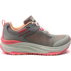 Skechers trainers d’lux walker trail grey/pink vegan trainers shoes