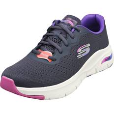 Skechers Arch Fit Vegan Womens Fashion Trainers in Navy Purple