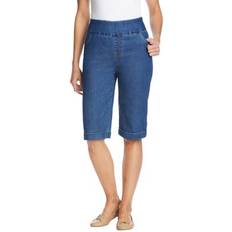 Woman Within Shorts Woman Within Plus Flex-fit Pull-on Denim Short