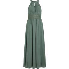 Lange kjoler - Skind Vila Plisseret Halter Neck Maxikjole