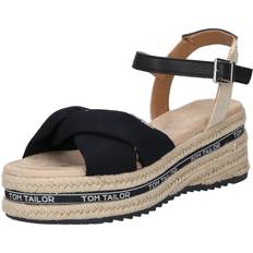 Beige Heeled Sandals Tom Tailor Wedge Heel Sandals Navy