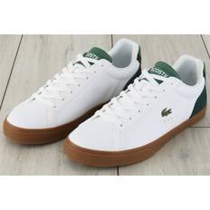 Lacoste White & Gum Lerond Pro Leather Colour Block Trainers