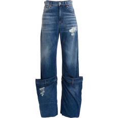 Clothing JW Anderson J. W. Anderson-Maxi Turn-Up Jeans Blu-Donna Blue 29