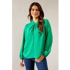 Clothing Wallis Green Twist Neck Top