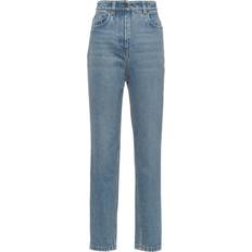 Prada Women Jeans Prada high-rise tapered jeans women Cotton Blue