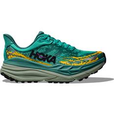 Hoka Women's Stinson Trail Shoes in Electric Aqua/Oceanic