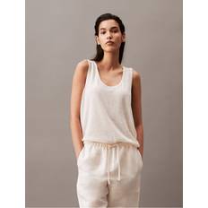 Calvin Klein Tank Tops Calvin Klein Women's Blend Sweater Tank Top White