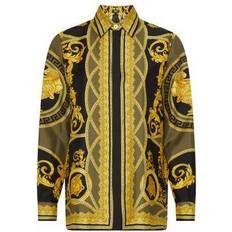 Versace Herr Skjortor Versace Barocco Silkeskjorta All Over Print - Multicolor