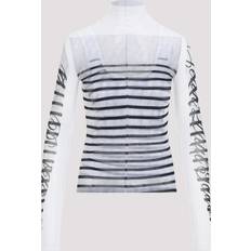 Jean Paul Gaultier White & Black 'The Marinère' Turtleneck 015900-WHITE/NAVY/BL