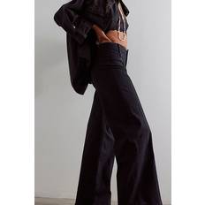Free People We The Libre Wide-Leg Jeans in Cafe Noir