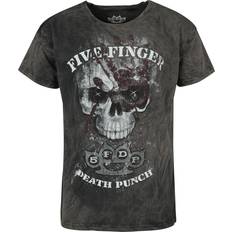 Klær Five Finger Death Punch T-Shirt Skull bis für Größe grau EMP exklusives Merchandise!