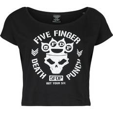 Klær Five Finger Death Punch T-Shirt Logo bis für Damen Größe schwarz EMP exklusives Merchandise!