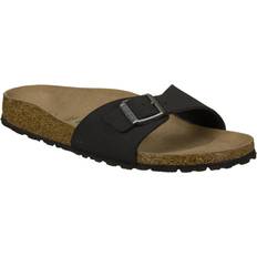 Nubuck Slides Birkenstock unisex sandals madrid bs casual buckle slip on birko-flor nubuck